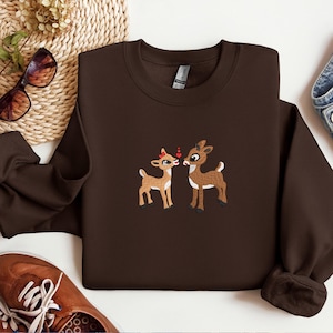 Christmas Sweatshirt, Christmas Embroidered Sweatshirt, Retro Christmas Sweatshirt, Vintage Christmas Sweatshirt, Christmas Pajamas