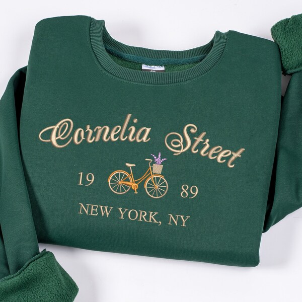 Besticktes Cornelia Street Sweatshirt, besticktes T-Shirt, tolles Geschenk für Sie, Geschenk für Mutter, Geschenk für Freunde