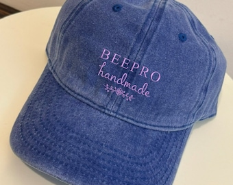 Custom Hat Embroidered Dad Cap Embroidery Text Logo Baseball Hat Bachelorette Hat Custom Cap Sorority Hat Unisex Baseball MADE in the USA