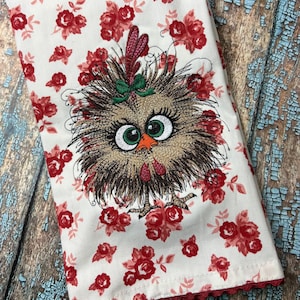 Funny Crazy Chicken Embroidery Design, Cute Chicken Machine Embroidery File, Fall Embroidery Design, 4 sizes, Digital Download