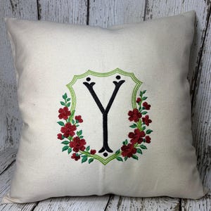 Écusson floral cadre motif de broderie écusson cadre bannière pour bébé nouveau-né motif de broderie machine bordure florale élégante pour monogramme et initiale