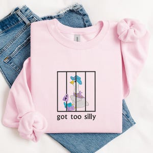 Embroidered Silly Goose Sweatshirt, Embroidered Goose Crewneck Sweatshirt, Silly Goose Shirt, Funny Sweatshirt, Funny Embroidered Shirt