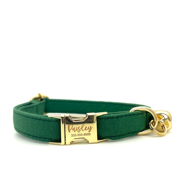 Gold Cat Collar Etsy