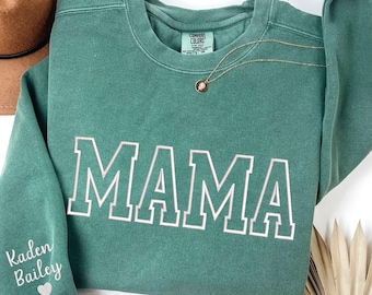 Sudadera bordada con colores cómodos para abuela, camiseta Gigi, regalo para abuela, camisa Nana, regalo para abuela, bloque universitario bordado para abuela