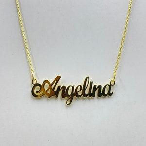 Gold Name Necklace | Custom Jewelry | Silver And Gold | Personalized Gift | Custom Name Jewelry | Gift for Her | Perfect Custom Gift |
