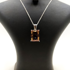 Sultanite Stone Necklace | Stone necklace | 925 Silver | Tarnish Italian Chain | Necklace Pendant | Gifts For Her | 925 Sterling Silver |