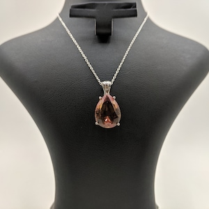 Sultanite Stone Necklace | Drop necklace | 925 Sterling Silver | Tarnish İtalian Chain | Necklace Pendant | Gifts For Her |