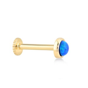 Solides Gold Opal Knorpel Piercing