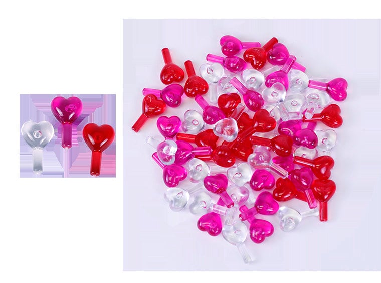 Large Heart Lights Assortment Ceramic Christmas Tree Lights Etsy