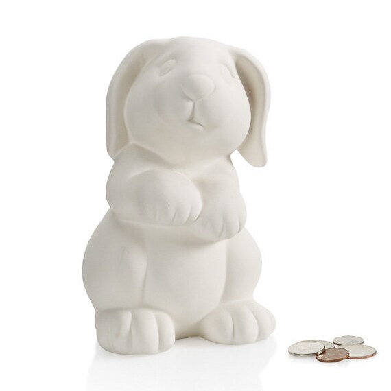 Craft Supplies & Tools Materials Blanks Paint Your Own Ceramic Keepsake Bunny Figure