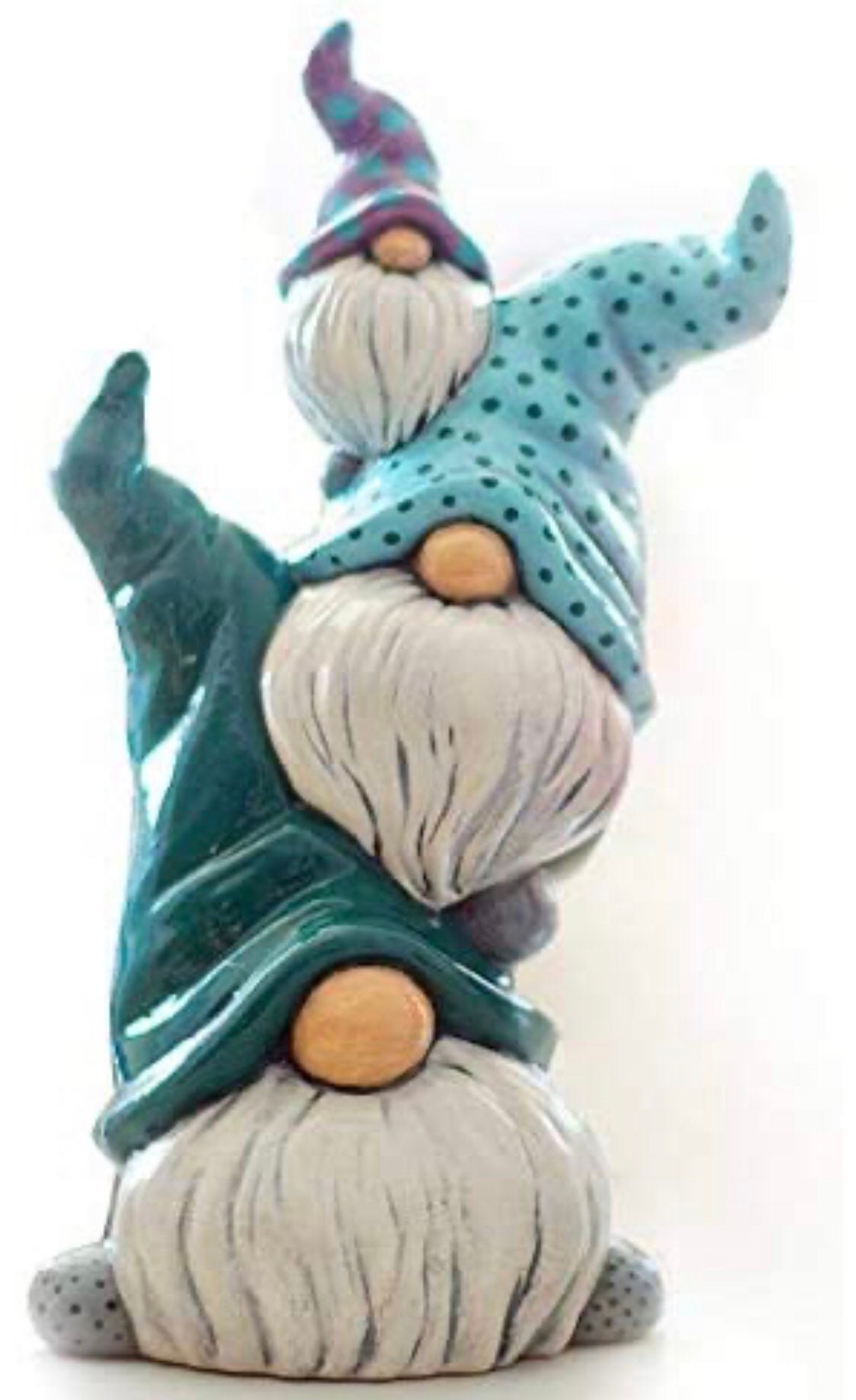 Happy Stack of Gnomes Paint Your Own Ceramic Keepsake Etsy UK