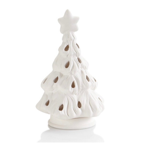 Ceramic Christmas Tree votive - Paint Your Own Ceramic Keepsake