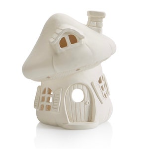 The Lovable mushroom lantern - Paint Your Own Adorable Ceramic Keepsake