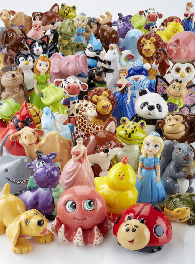 Ceramics & Pottery Bisque Made to Order Paint Your Own Adorable Ceramic Keepsake The Lovable