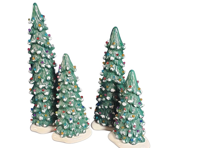Slim Christmas Tree Includes Base Light Kit and Pin Lights Etsy