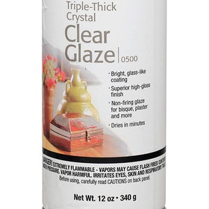 Clear Triple Thick Glaze, No Kiln Required, Clear, 12-Ounce