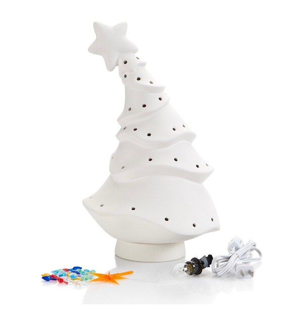 Huge Animated Ceramic Christmas Tree Paint Your Own Ceramic Etsy