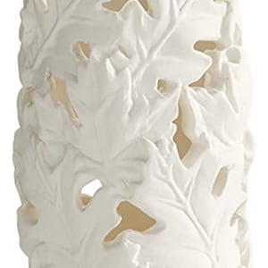 Fall Leaves Tall Candle Votive Lantern - Paint Your Own Ceramic Keepsake
