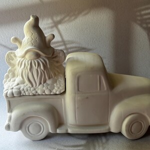 CLEARANCE  4308 BuzzBee Gnome for Pickup 5.5”T x 4.5”W and 5 truck options, trailer, market cart, Choo Choo  or lid only - Paint Your Own