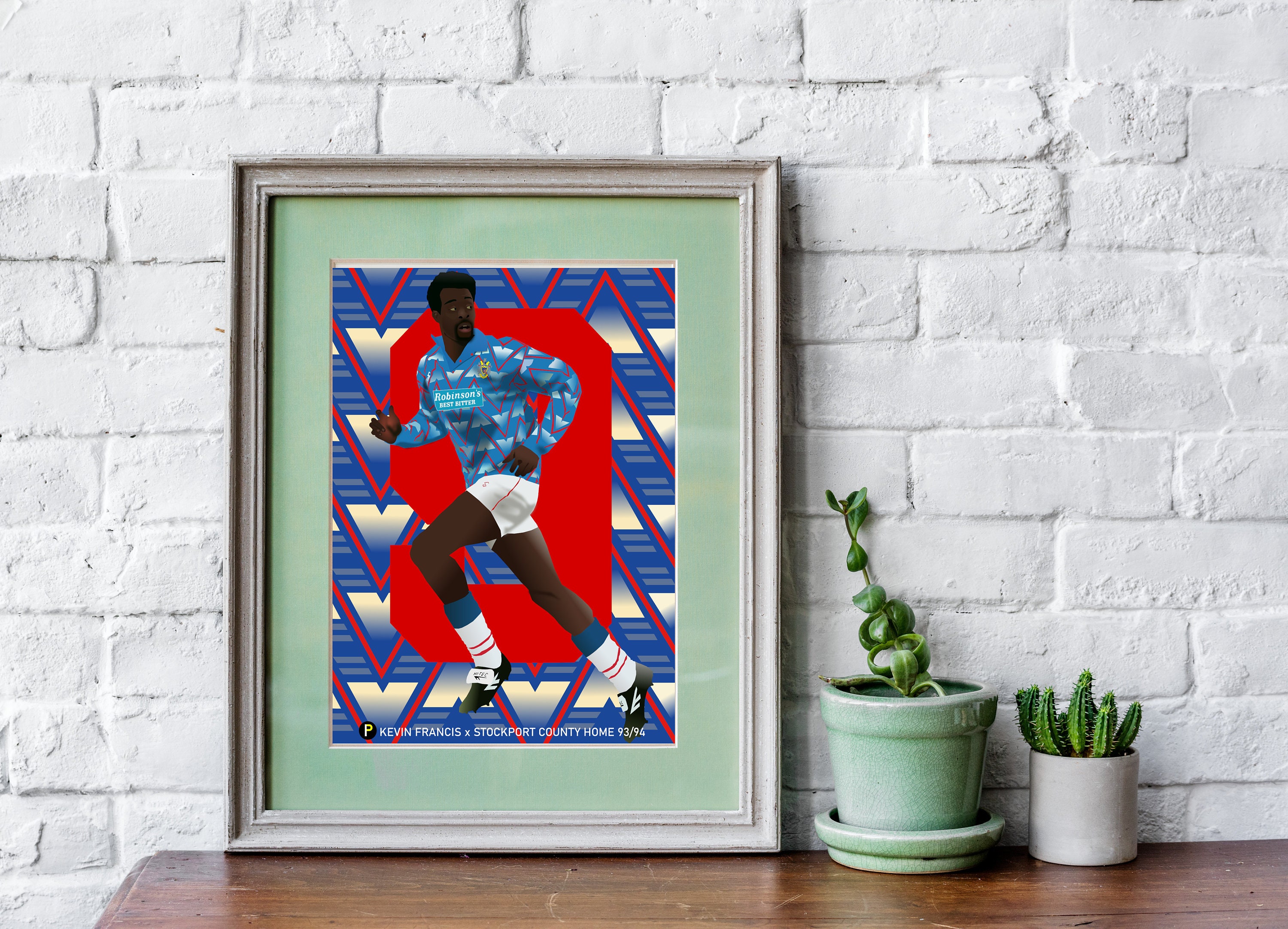 Stockport County Kevin Francis Print Etsy