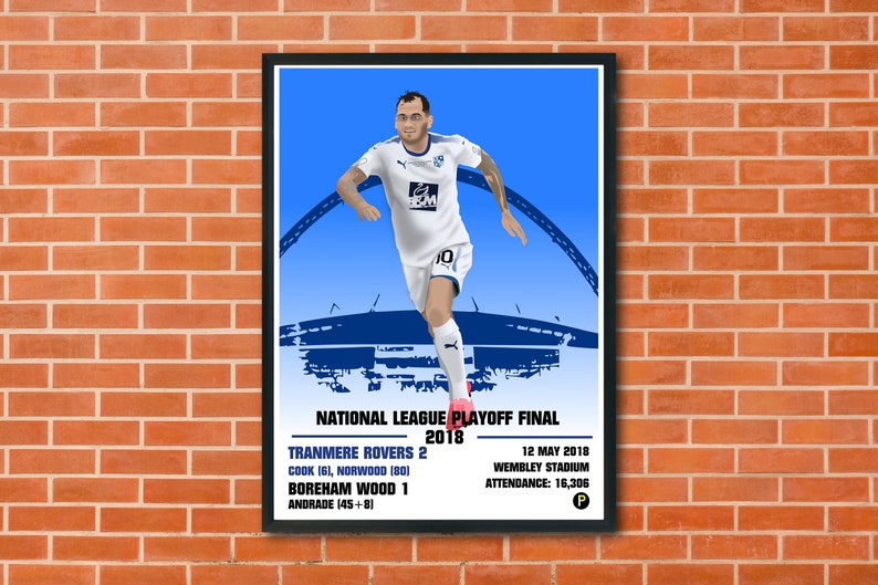 National League Final 2018 print Tranmere Rovers