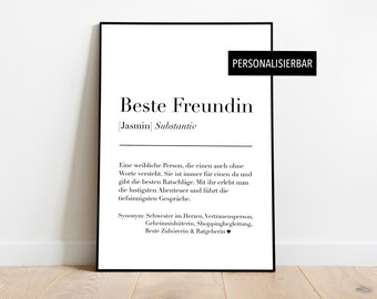 Geschenkidee Beste Freundin Etsy