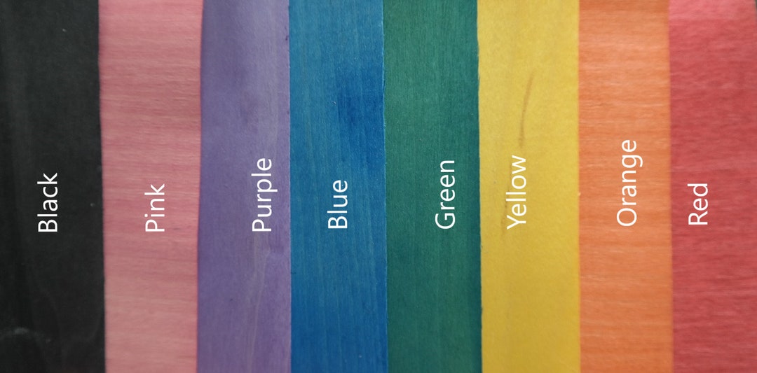 Dyed Fingerboard Veneer Mix Pack of 30 Etsy