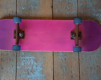 Skateboard Girl Color Changing Hand Sized Handboard Purple Pink