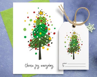Christmas Tree Card and Gift Tag