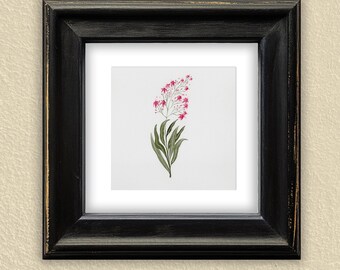 Blooming Florals No. 2. Watercolor Wall Art, Stylized Botanical Flower Print