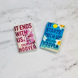 Handmade Readable Mini Books - It Ends With Us & It Starts With Us - Colleen Hoover