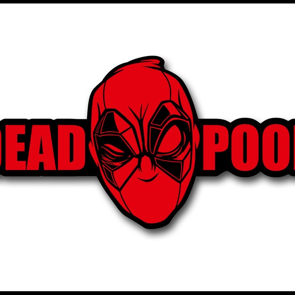 DEAD POOL/ Sticker Dead Pool / Décoration intérieure