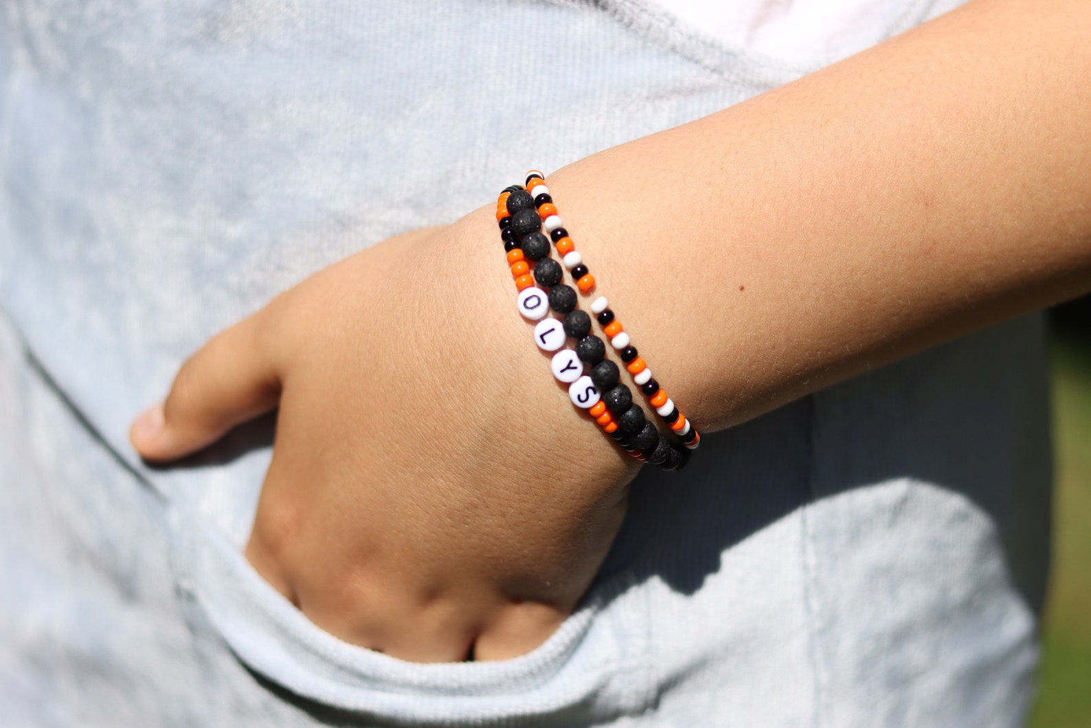 School Spirit Bracelet Bracelets for a Cause Seed Bead Etsy