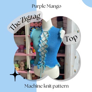 The Zigzag Top - Sentro Machine Knit Pattern