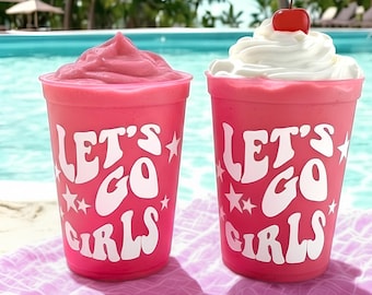 Let's Go Girls Color Changing Party Cup: Custom Bachelorette Favor