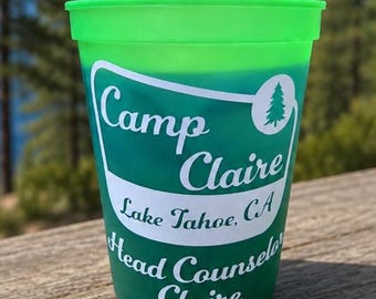 Camp Bachelorette Party Cups, Color-Changing Bach Party Drinkware