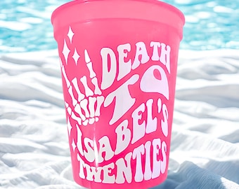 Custom Cup Designs on Color Changing Cup -- Birthdays, Parties, Graduations, Vacations