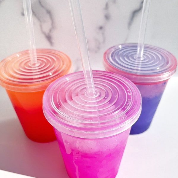 Lids and Straws for Plastic Party Cups | Lids for Color Changing Bachelorette Cups | Personalized Stadium Cups Lids Straws | Plastic Straws