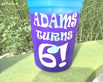 Color Changing Birthday Cups | 16 oz Reusable Party Favors (Personalized)