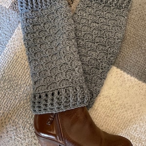 Crochet Leg Warmers - Boot Socks - slouchy socks
