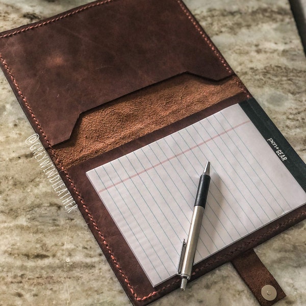Leather Padfolio Etsy