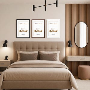 Thin Modern Picture Frame – Black, Oak, and White Handmade Photo Poster Frames Various Sizes Portrait & Landscape Wall Art Christmas Gifts