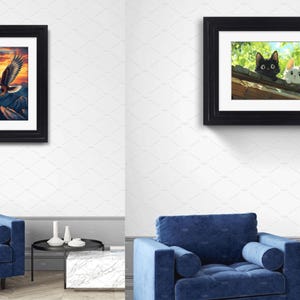 Black Grey Oak White Dark Oak Photo Picture Frames Wooden Effect Step Style 10x8, 12x10, A2, A3, A4 With White Mount Poster Frame Wall Art image 4