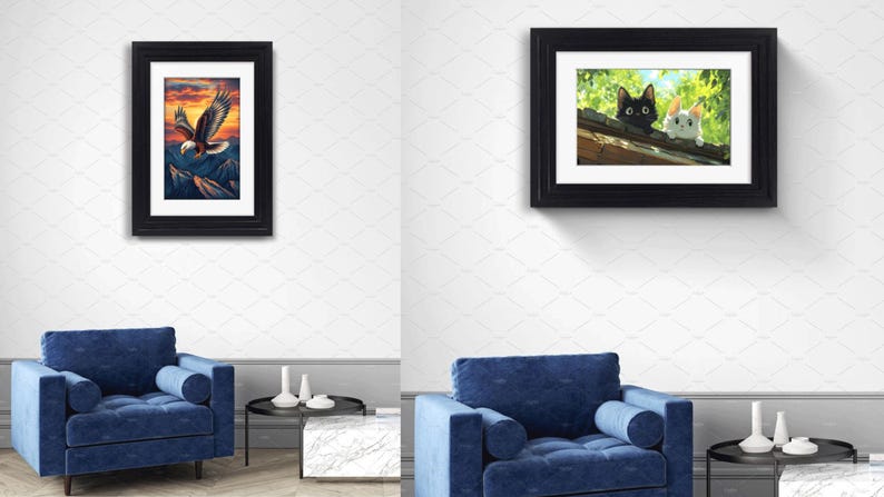 Black Grey Oak White Dark Oak Photo Picture Frames Wooden Effect Step Style 10x8, 12x10, A2, A3, A4 With White Mount Poster Frame Wall Art image 4