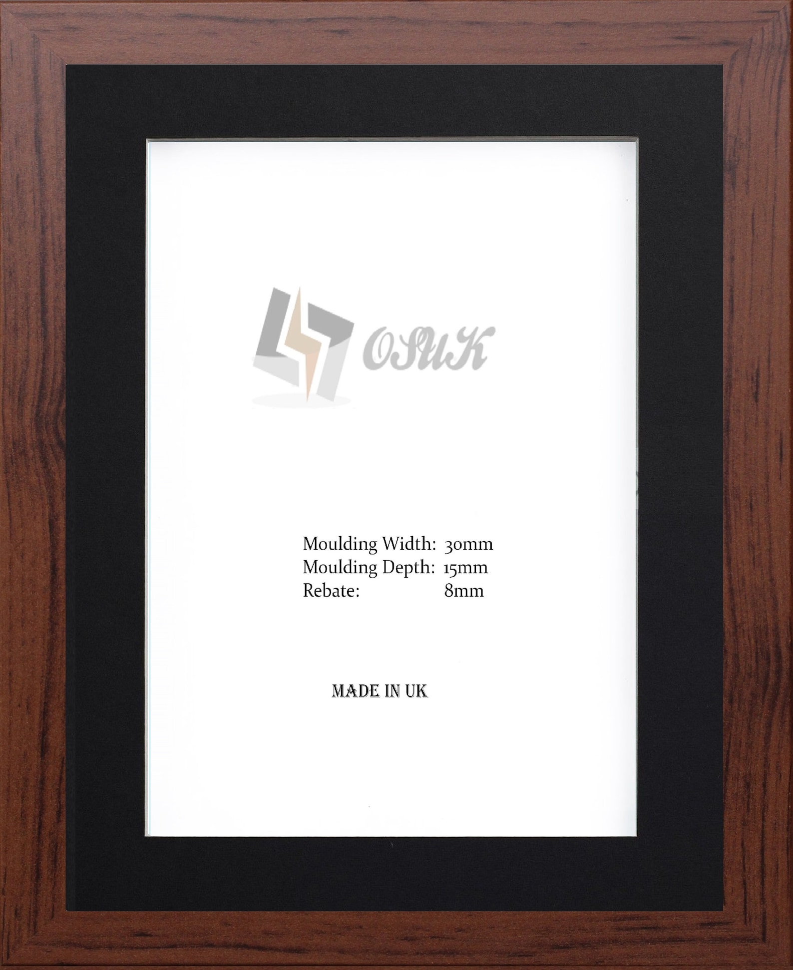 Dark Oak Photo Frame Picture Frame Wooden Effect A1 A2 A3 A4 Etsy