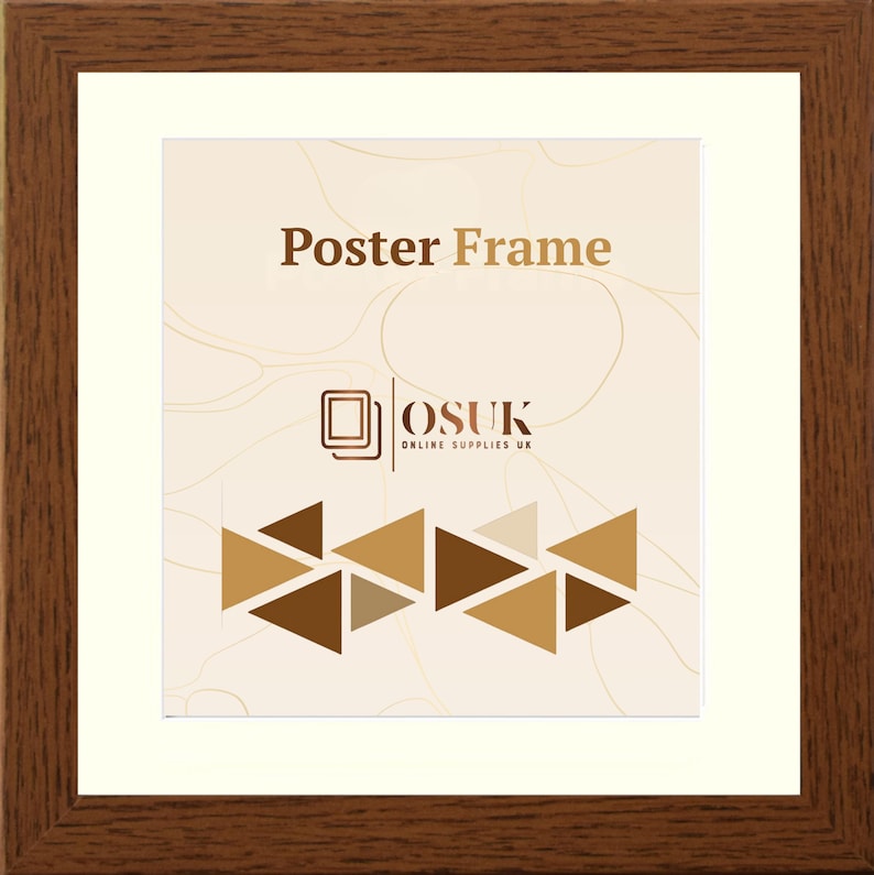 Handmade Walnut Square Photo Frame with Mounts – Poster Picture Frame Tabletop or Wall Display Home Decor Wall Art Wedding Frame Baby Gifts image 13