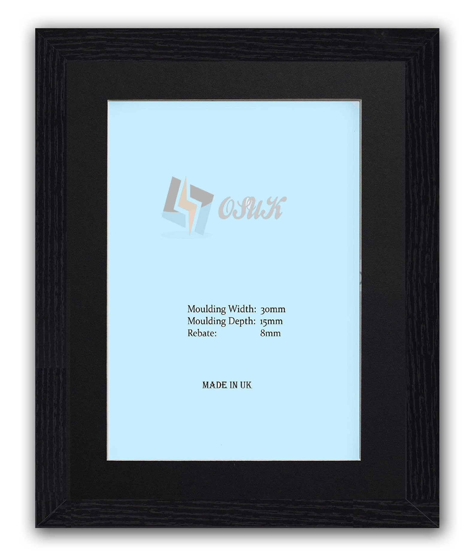 Black Photo Frame Picture Frame Wooden Effect A1 A2 A3 A4 A5 Etsy UK