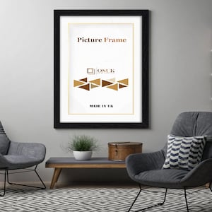 A1 / A2 / A3 / A4 / A5/10x8 Black Photo Frames Handmade Black Picture Frame Art Frame Quick Dispatch & Fast Delivery