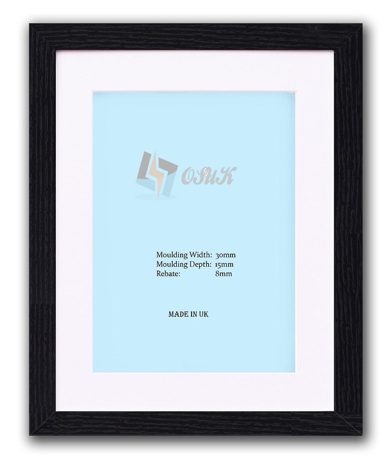Black Photo Frame Picture Frame Wooden Effect A1 A2 A3 A4 A5 Etsy UK