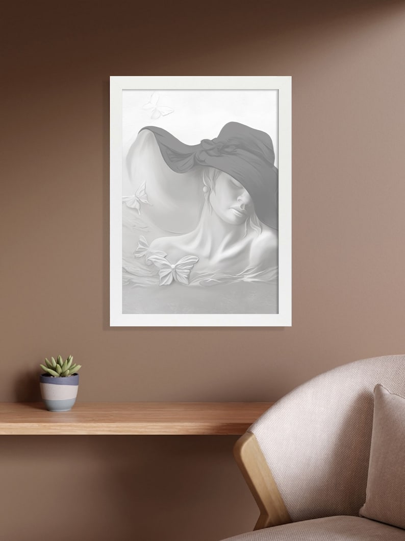 Modern Photo Frame Handmade Picture Frame Flat Wood Poster Frames Wall